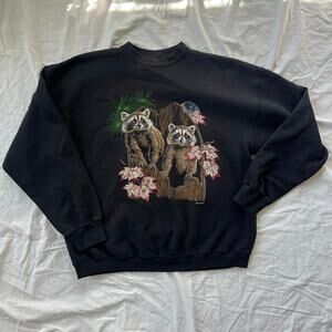 Vintage raccoon graphic sweatshirt